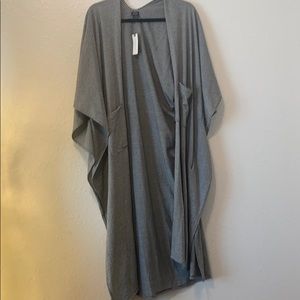 Long striped cardigan